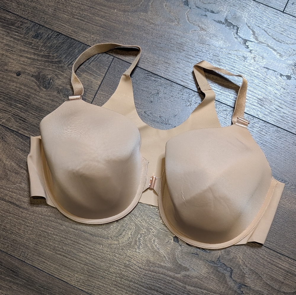 Soma Nude Full Coverage Bra Front Closure Size 42D